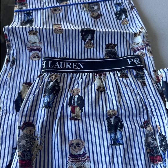 Polo by Ralph Lauren Blue Striped Pajamas - Picture 5 of 6